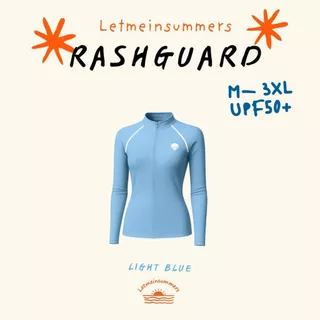 ใหม่! 🌈Letmeinsummers🌈 APPEAL☀️🌊 เสื้อว่ายน้ำผู้หญิงแขนยาวสีพื้น มีซิป ฟองน้ำ UPF50+ มีไซส์ APR080