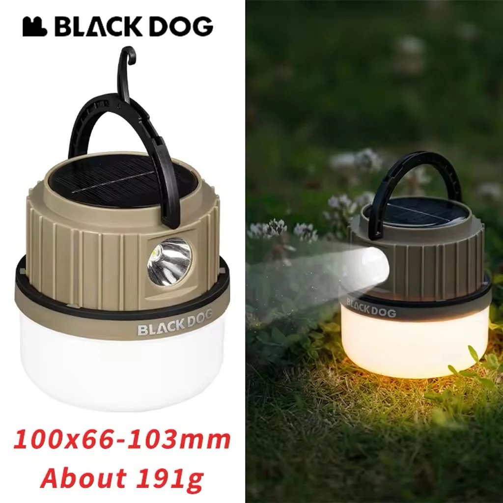 Blackdog Atmos Foam Camping Lamp โคมไฟ พกพา เอนกประสงค์ + โซล่าเซล ปรับแสงได้ 3 สี