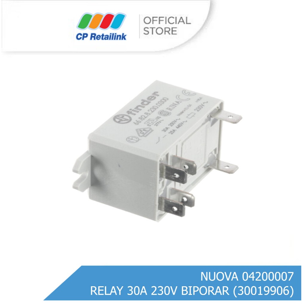 NUOVA 04200007 RELAY (รีเลย์) 30A 230V BIPORAR (30019906)