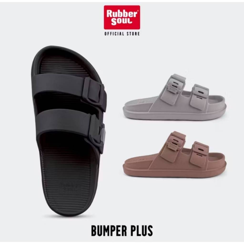 Rubber Soul รุ่น BUMPER-Plus ของแท้ 💯%อัปเกรดเนื้อใหม่ รองเท้าแตะแบบสวม2ตอน นุ่ม