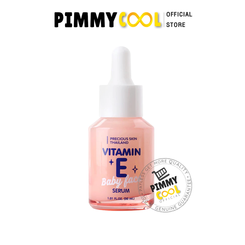 Precious Skin เซรั่มวิตามินอี เข้มข้น บำรุงผิวหน้า วิตามิน อี เบบี้ เฟซ เซรั่ม 30ml.