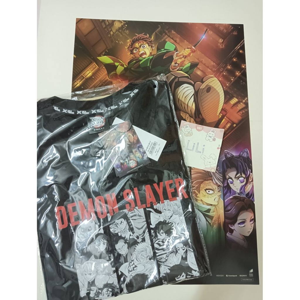 Mini Poster Demon Slayer Infinity Castle + เสื้อ
