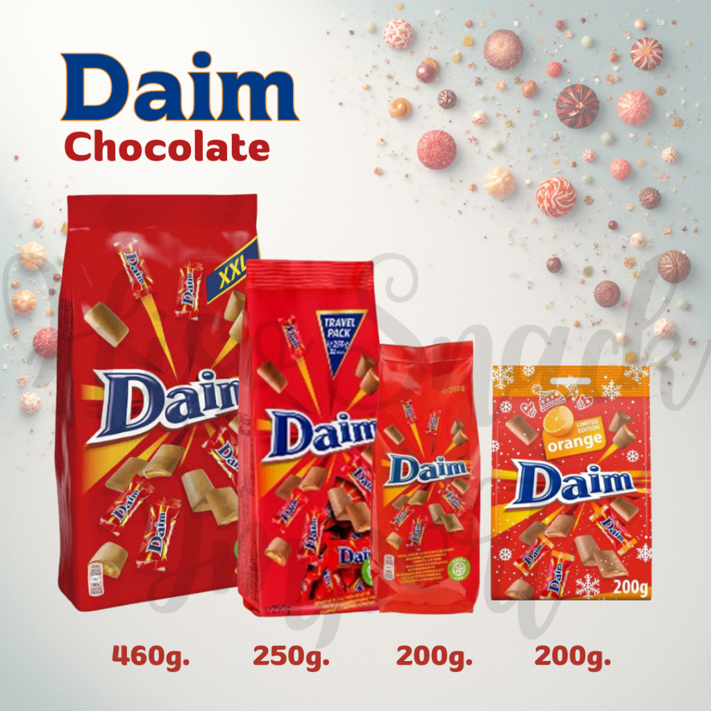 Daim Mini Chocolate bar มี 2 แบบ 5 ตัวเลือก สินค้านำเข้าจากสวีเดน
