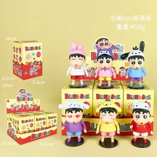 สินค้าพร้อมส่ง 6 ชิ้น/เซ็ตกล่อง Crayon Shin-chan PVC โมเดล ของเล่นตกแต่งเดสก์ท็อป ของสะสม ของเล่นใหม่ ของขวัญ
