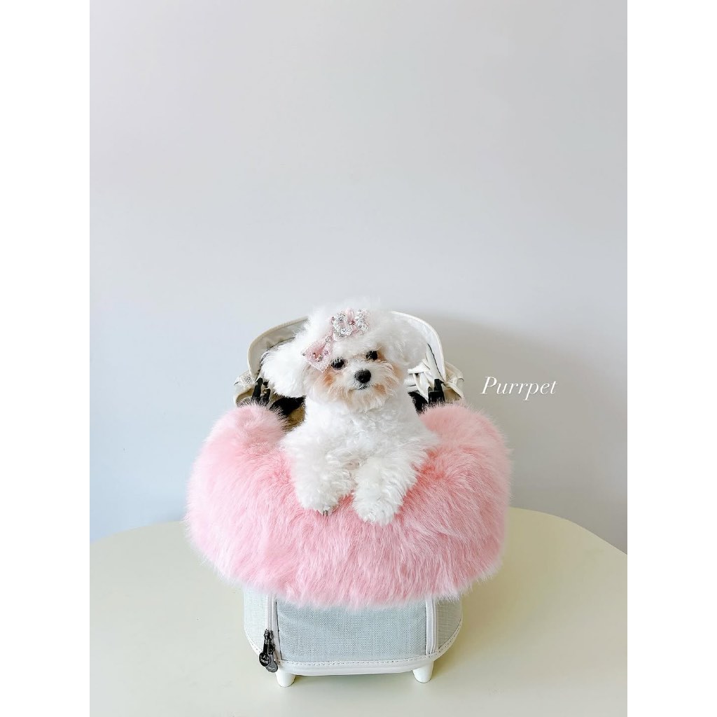 ขอบรถเข็น ขนเฟอร์พรีเมี่ยม Born Glam Fur Comforter - Purrpet