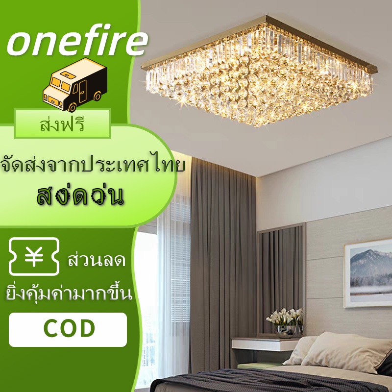 โคมไฟระย้าเพดาน คริสตัล K9 ทรงสี่เหลี่ยมผืนผ้า หรูหรา สไตล์โมเดิร์น สําหรับตกแต่งห้องครัว ห้องนั่งเล่น