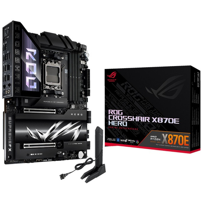 !! โปรโมชั่น OCT 2568 ONLY !! ASUS ROG CROSSHAIR X870E HERO MAINBOARD