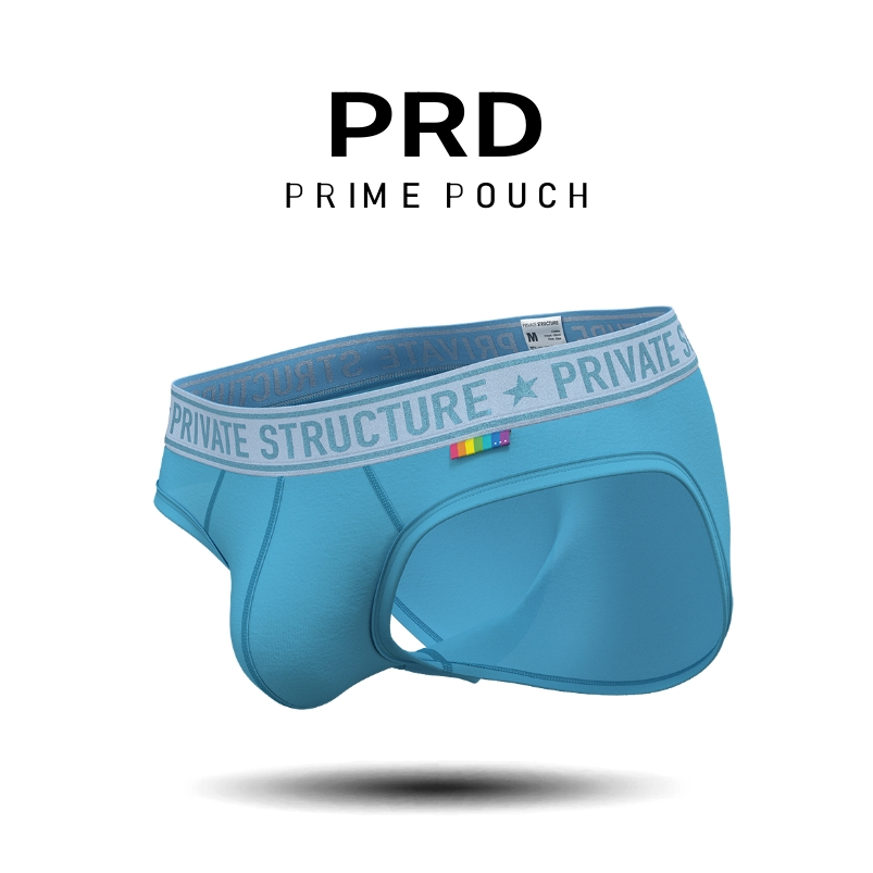 [SPECIAL OFFER] Private Structure กางเกงชั้นในชาย รุ่น PRD Mid Waist Mini Brief - Aquatic Blue [4385]