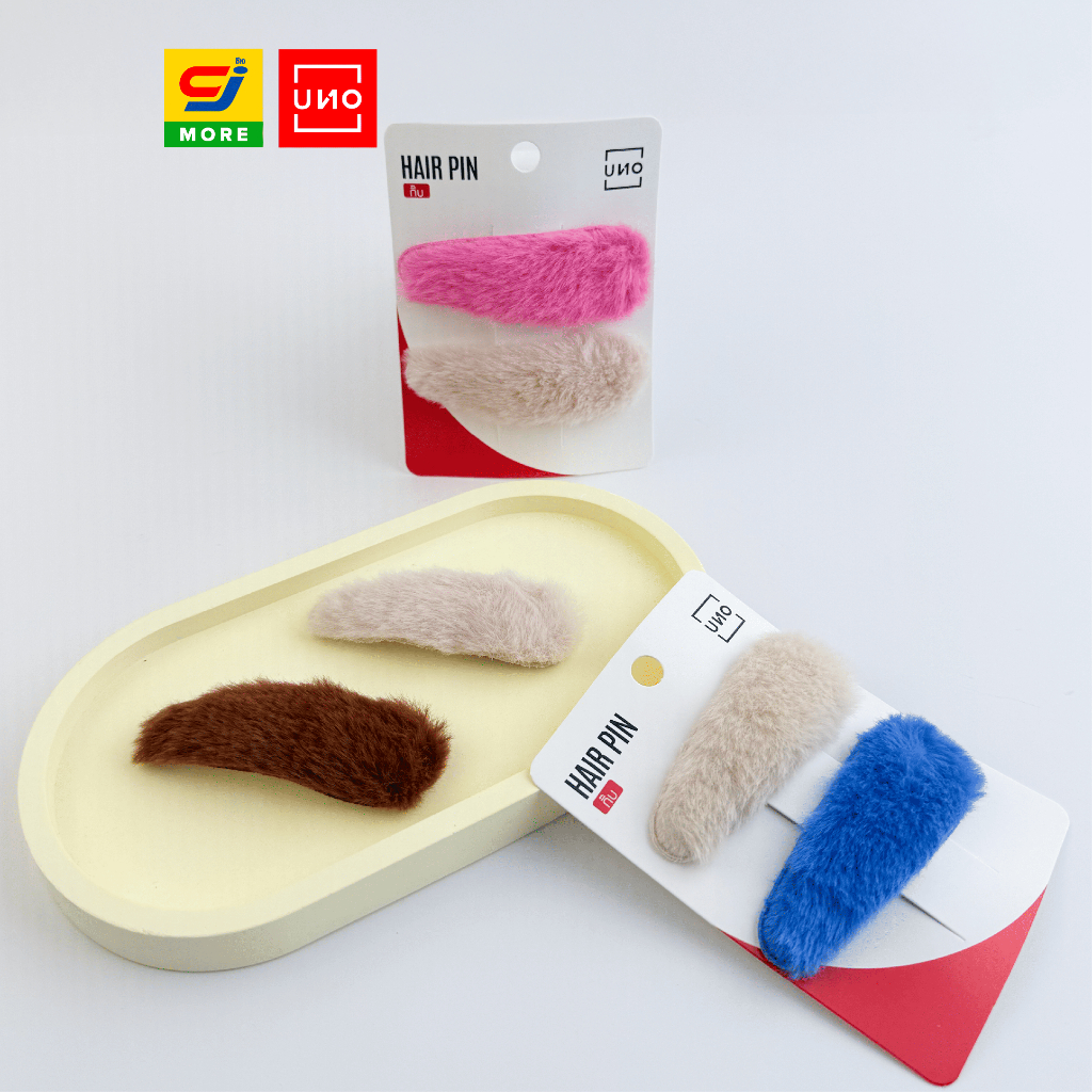 UNO กิ๊บติดผมขนนุ่ม 1 คู่ รุ่น 29