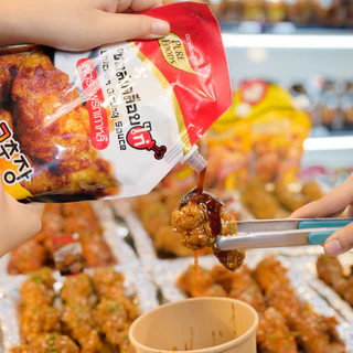 มีฮาลาล ซอสเคลือบไก่ พริกเกาหลี 1,000g เคลือบไก่ ซอสเกาหลี ราดไก่ ซอสทาไก่ ซอสหวาน เกาหลี ไม่เผ็ด