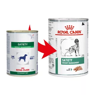 (410g.X12กระป๋อง) Royal Canin Satiety Weight Management อาหารเปียกสุนัข สูตรลดน้ำหนัก