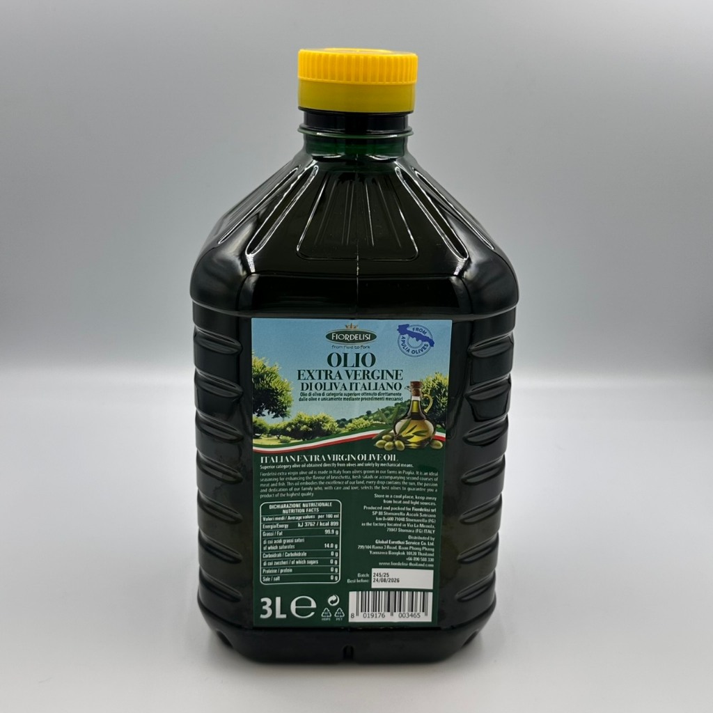 Fiordelisi 100% Premium Italian Extra Virgin Olive Oil, 3000ml