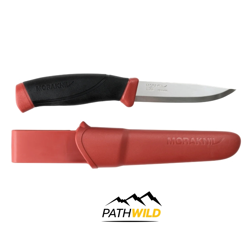 Morakniv Companion (S) มีดพกพา สำหรับตั้งแคมป์ เดินป่า ปีนเขา น้ำหนักเบา กระชับ จับถนัดมือ มาพร้อมปลอกใส่
