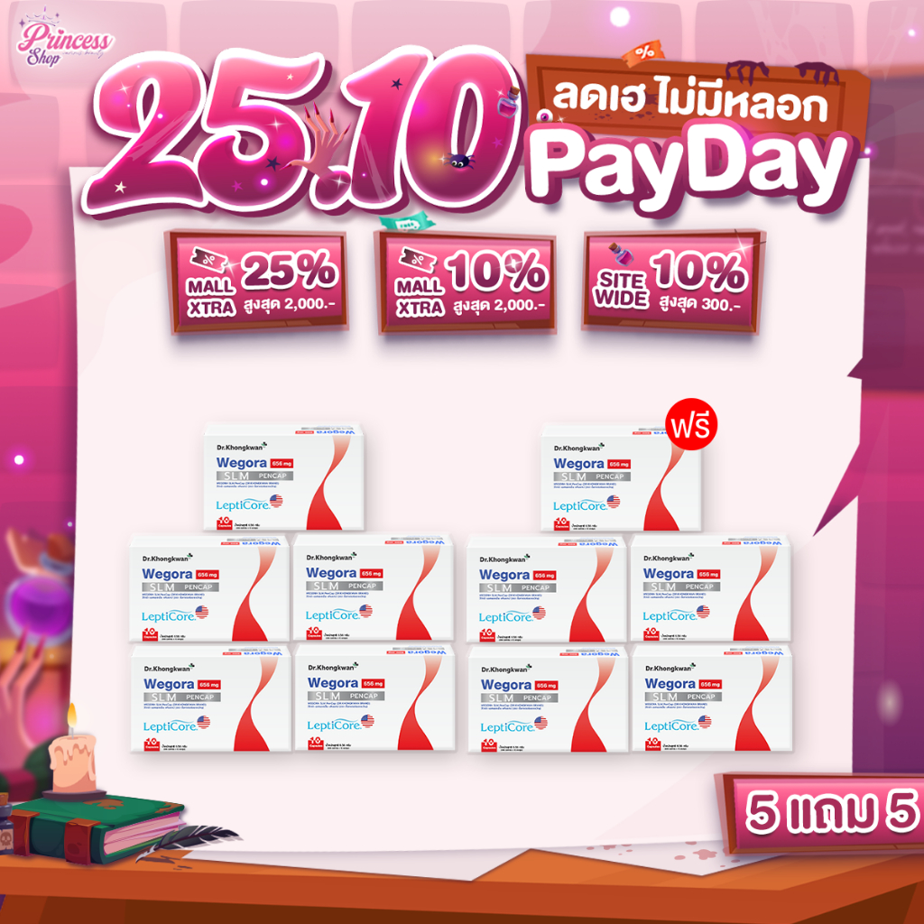 [ โปรโมชั่น 5 แถม 5] Wegora วีโกร่า ปากกาแคปซูล Dr.Khongkwan ดร.ของขวัญ 1กล่อง/10แคปซูล