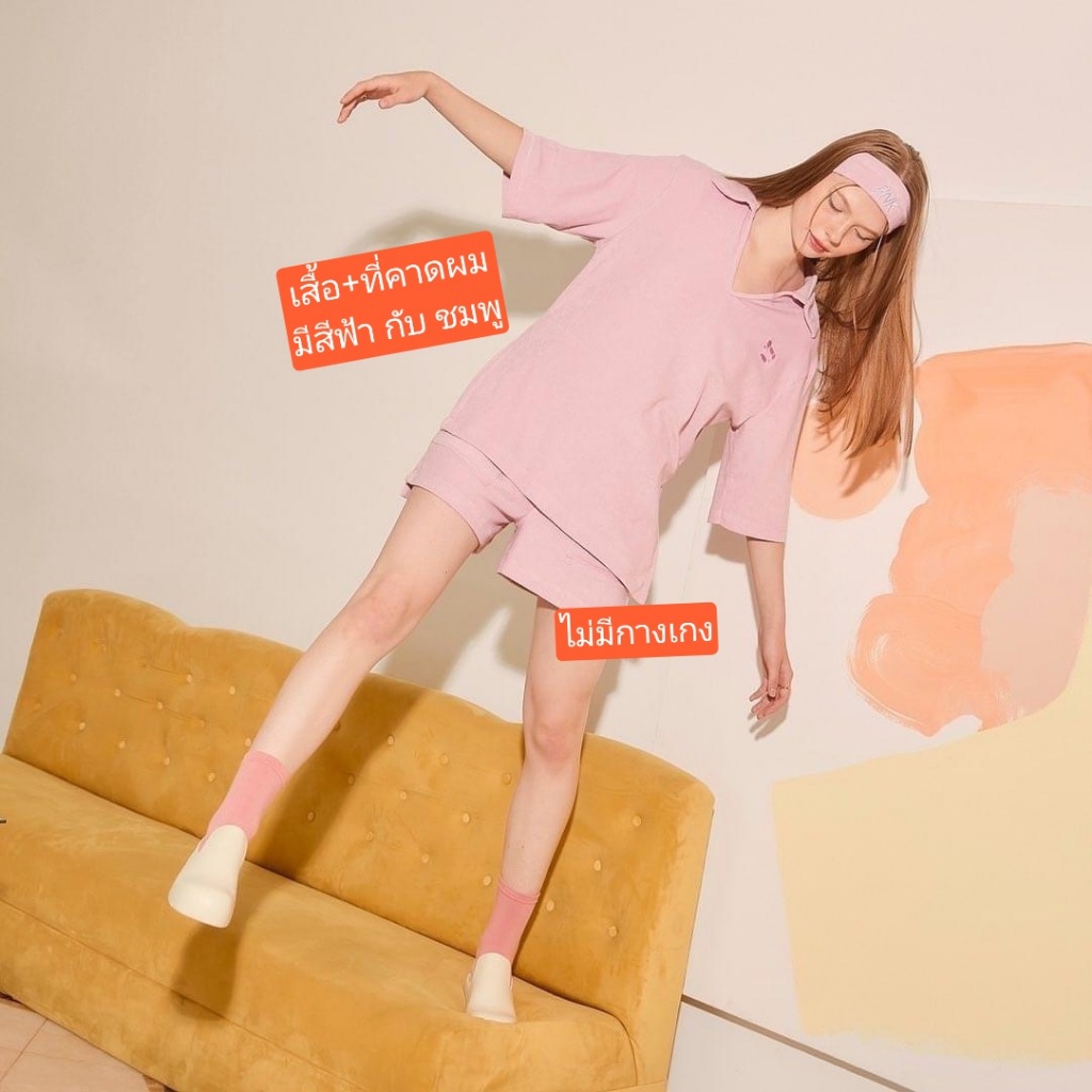 [Used] BNK brand เสื้อ + ผ้าผูกผม อก40