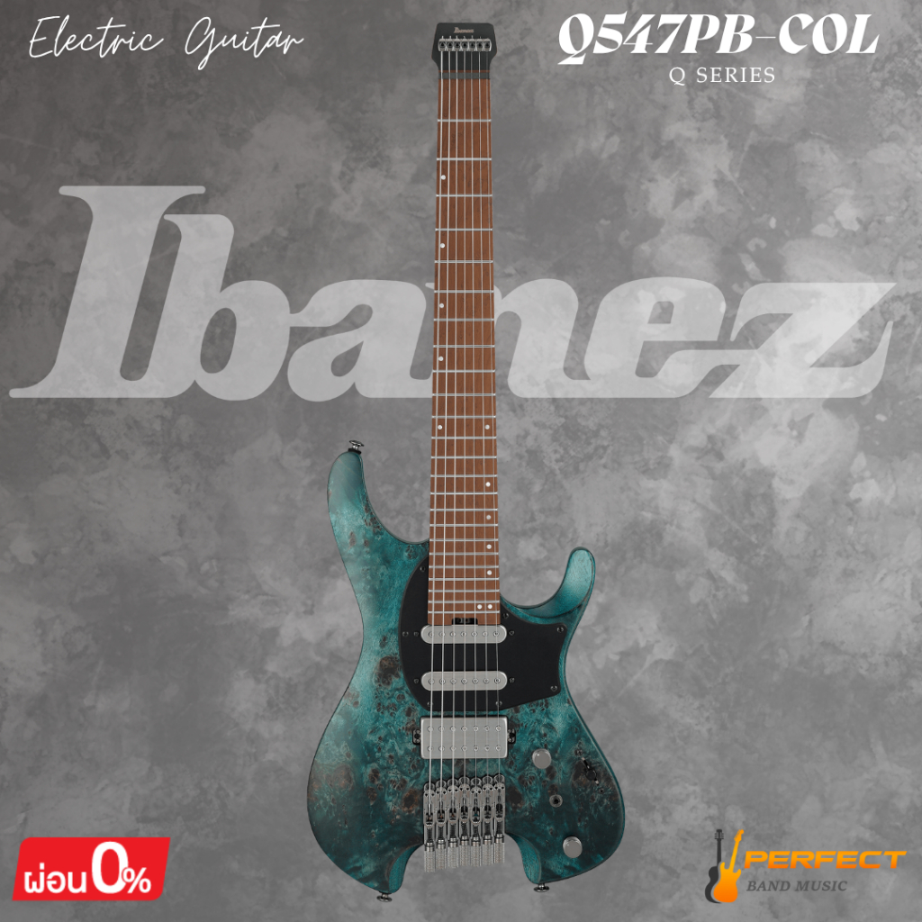 กีตาร์ไฟฟ้า7สาย Ibanez Q547PB-COL Electric Guitar * กรุณาสอบถามก่อนสั่งซื้อ *