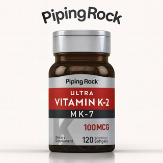 PipingRock Vitamin K-2 with MK-7 100 mcg. (120Softgels) วิตา…