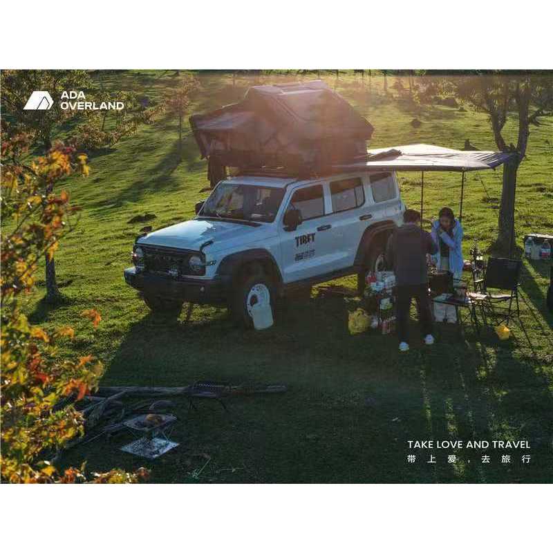 ADA overland Thailand ​ Awning 270° กันแดดข้างรถ มาพร้อมไฟ LED 3 เส้น ไฟ​แบบปรับได้​