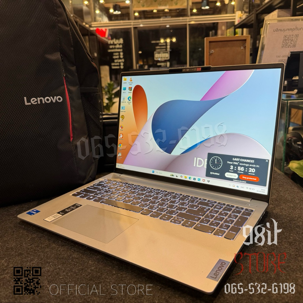 💻 NOTEBOOK (โน้ตบุ๊ค) LENOVO IDEAPAD SLIM 5 16IAH8-83BG000CTA (CLOUD GREY) 💻Intel Core i5-12450H RAM