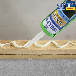 กาวตะปู WELFIX ขนาด 300 มล. กาวพลังตะปูแรงยึดเกาะสูง ไม่มีกลิ่นฉุน adhesive nail รุ่นWGLN300B(สีเบจ)