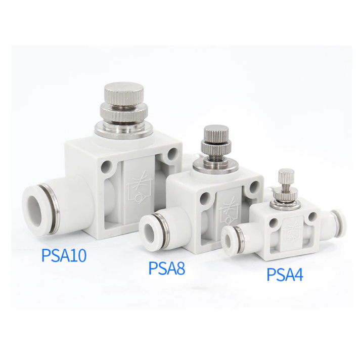 Airtac Pneumatic Joint PSA4 PSA6 PSA8 PSA10 PSA12 ASA4 ASA6 ASA8 ท่อความเร็วตรงความถี่ One-Way คันเร