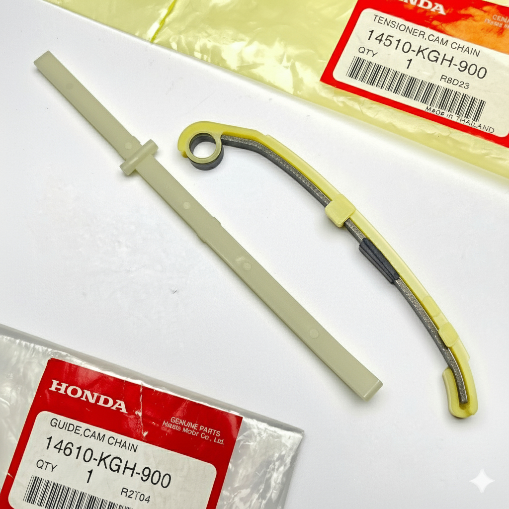 สะพานโซ่ราวลิ้น Sonic (บน/ล่าง/ชุด) แท้ศูนย์ Honda (14510-KGH-900 / 14610-KGH-900)
