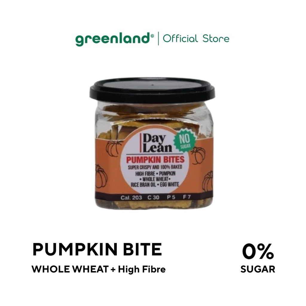 DAYLEAN Pumpkin Bite ฟักทองไบท์ ขนมคลีน ไร้น้ำตาล ไม่นม เนย น้ำตาล ไข่แดง