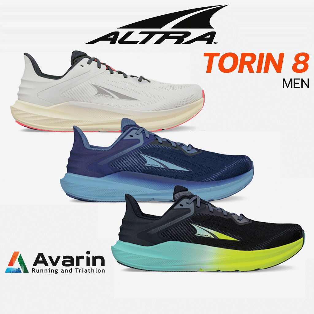 ALTRA Torin 8 Men (ฟรี! ตารางซ้อม) รองเท้าวิ่งมาราธอน หน้าเท้ากว้าง พื้น Zero drop