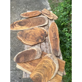 (Lot 7) ถาดไม้สัก เขียงไม้สัก มีเอกลักษณ์ไม่ซ้ำใคร Unique Teak Wood Tray