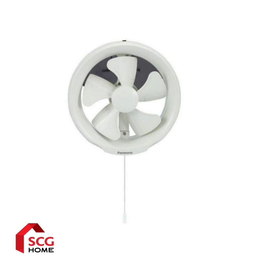Panasonic พัดลมระบายอาการติดกระจกขนาดใบพัด 20 cm (8”) เปิด-ปิด โดยใช้เชือกกระตุก รุ่น FV-20WUT4