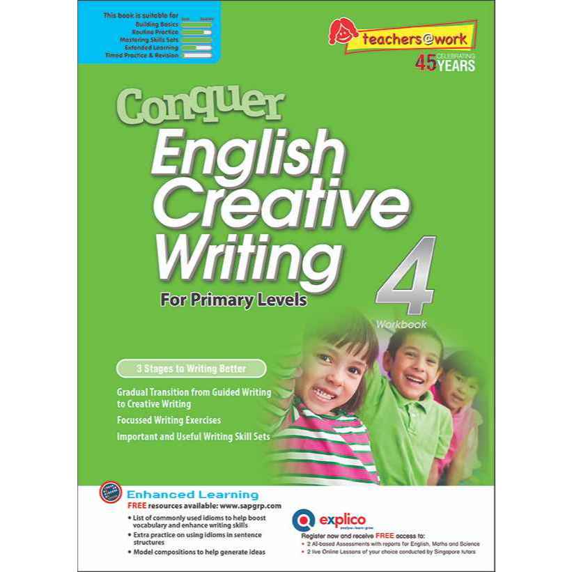 GSAP_แบบฝึกหัดภาษาอังกฤษสำหรับประถมศึกษาปีที่ 4 Conquer English Creative Writing Workbook 4