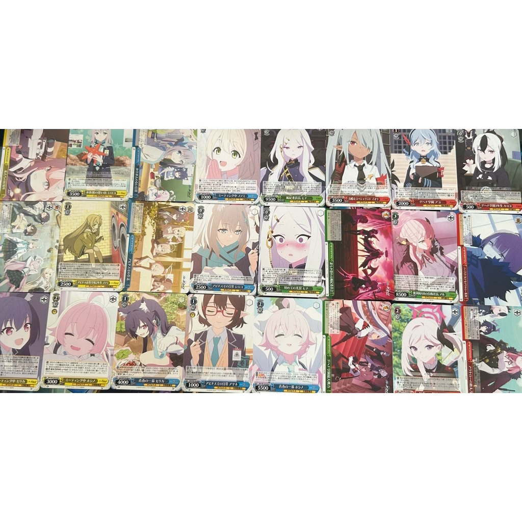 [แยกใบ การ์ดสะสม] Weiss Schwarz Blue archive the animation