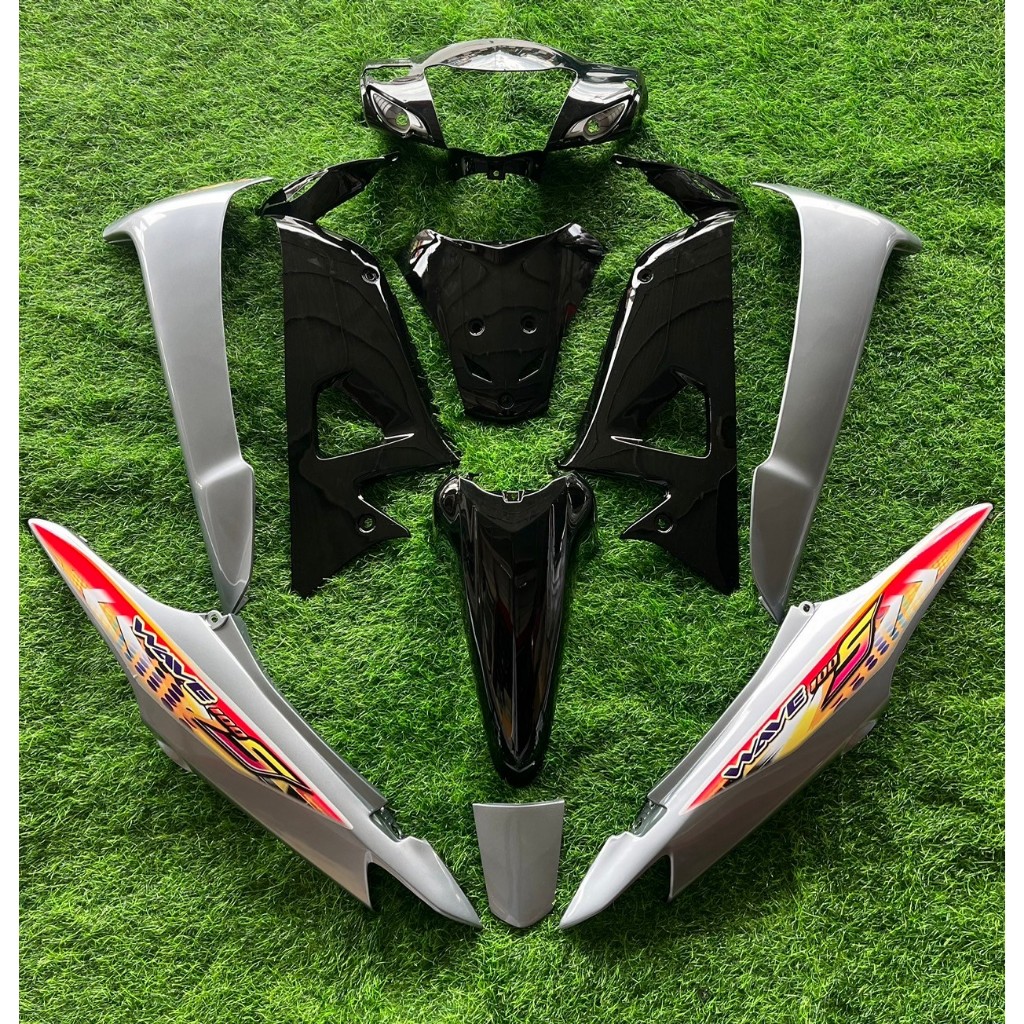 ชุดสีชุดสีเวฟ 100 S ยูบ๊อก  ชุดสี wave 100 S  สินค้าเกรดงานARM ( สี ดำ-เทา ) สอบถามทักแชท