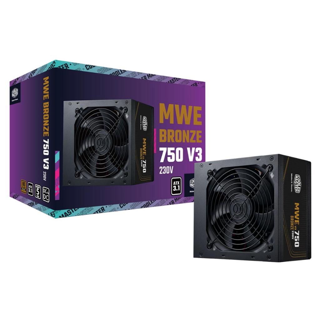 POWER SUPPLY COOLER MASTER MWE BRONZE V3 ATX 3.1 550W / 650W / 750W (80Plus BRONZE)