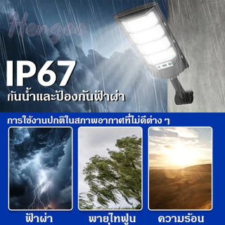 【ซื้อ1ได้2】 ไฟโซล่าเซลล์ ไฟถนนโซล่าเซลล์ ไฟเซ็นเซอร์ตรวจจับคน ไฟถนน ไฟอัจฉริยะ Solar Light 350000W ไฟพลังงานแสงอาทิตย์