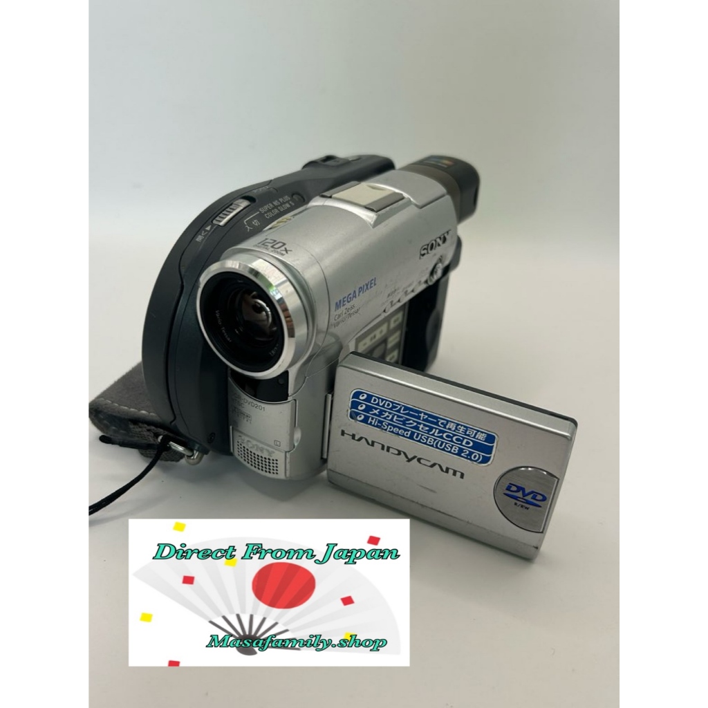 กล้องวิดีโอ SONY Handycam DCR-DVD201 (ไม่ทดสอบการใช้งาน / สำหรับอะไหล่)