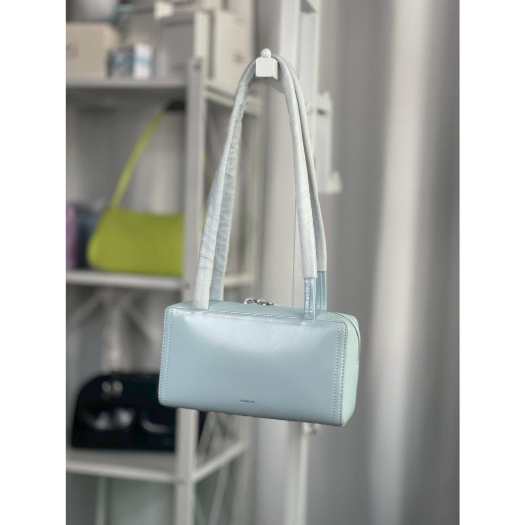 Stand Oil Post Bag - 포스트백 (Cream, Sand, Stitch Mocha, Stitch Black, Pink, Soft Blue, Basil)