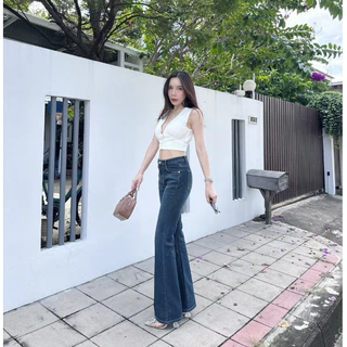 ยีนส์SARAN SR7018 กางเกงยีนส์ทรงขาม้า