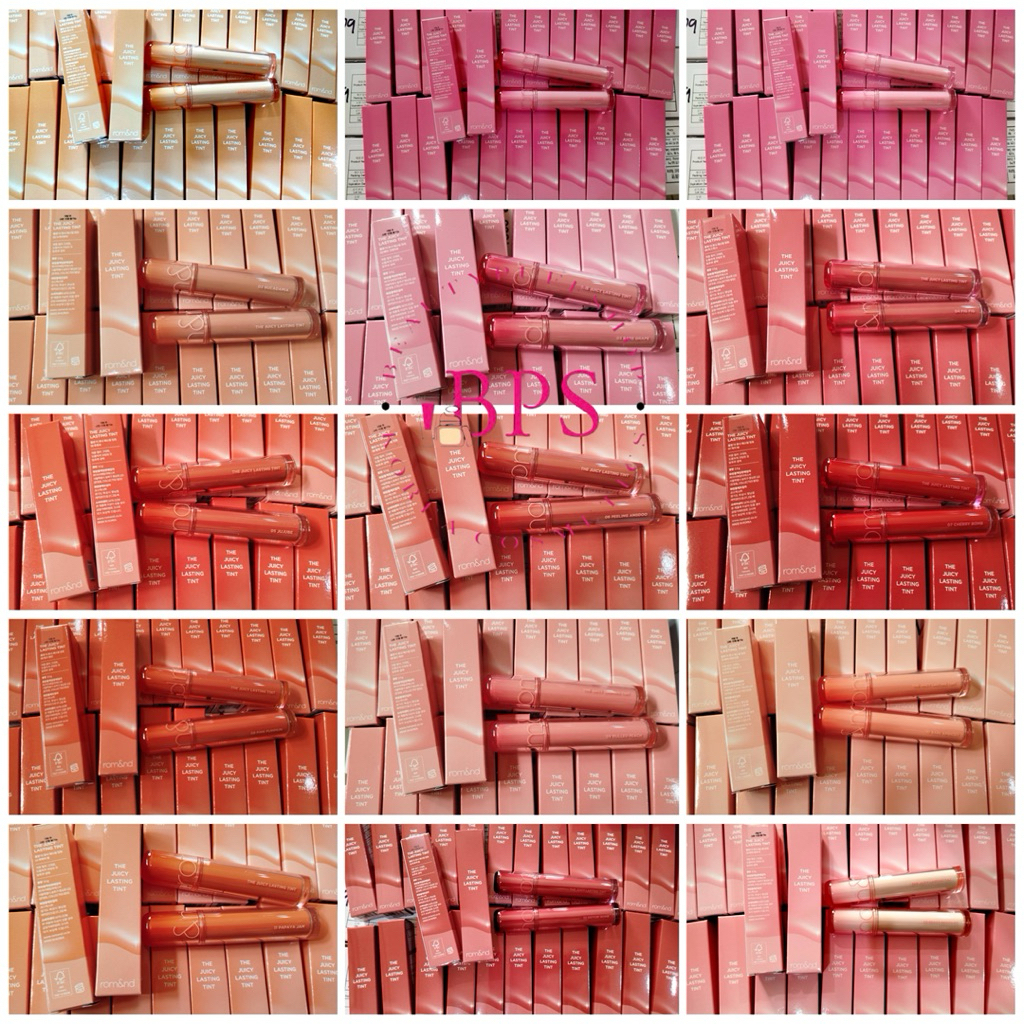 (สั่งในไลฟ์ลด50%) รุ่นใหม่ล่าสุด rom&nd Juicy lasting tint 3.5 g. ทิ้นท์เนื้อชุ่มฉ่ำ ให้ความฉ่ำวาวสุดๆ ทาง่ายเนียนเรียบ
