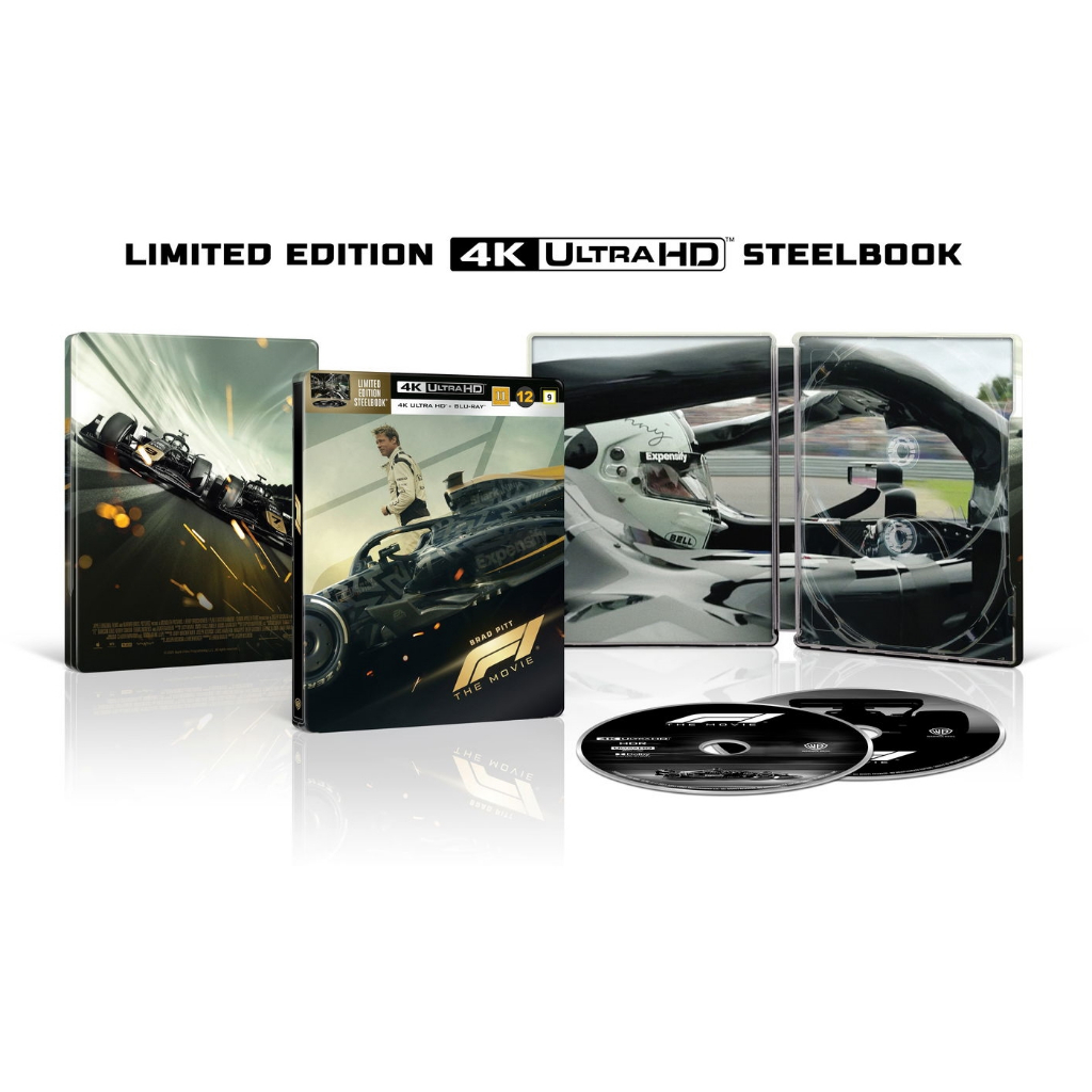 F1 The Movie (Steelbook Limited Edition) [4K Ultra HD + Blu-Ray] (ไม่มีไทย) (Imported) *แผ่นแท้