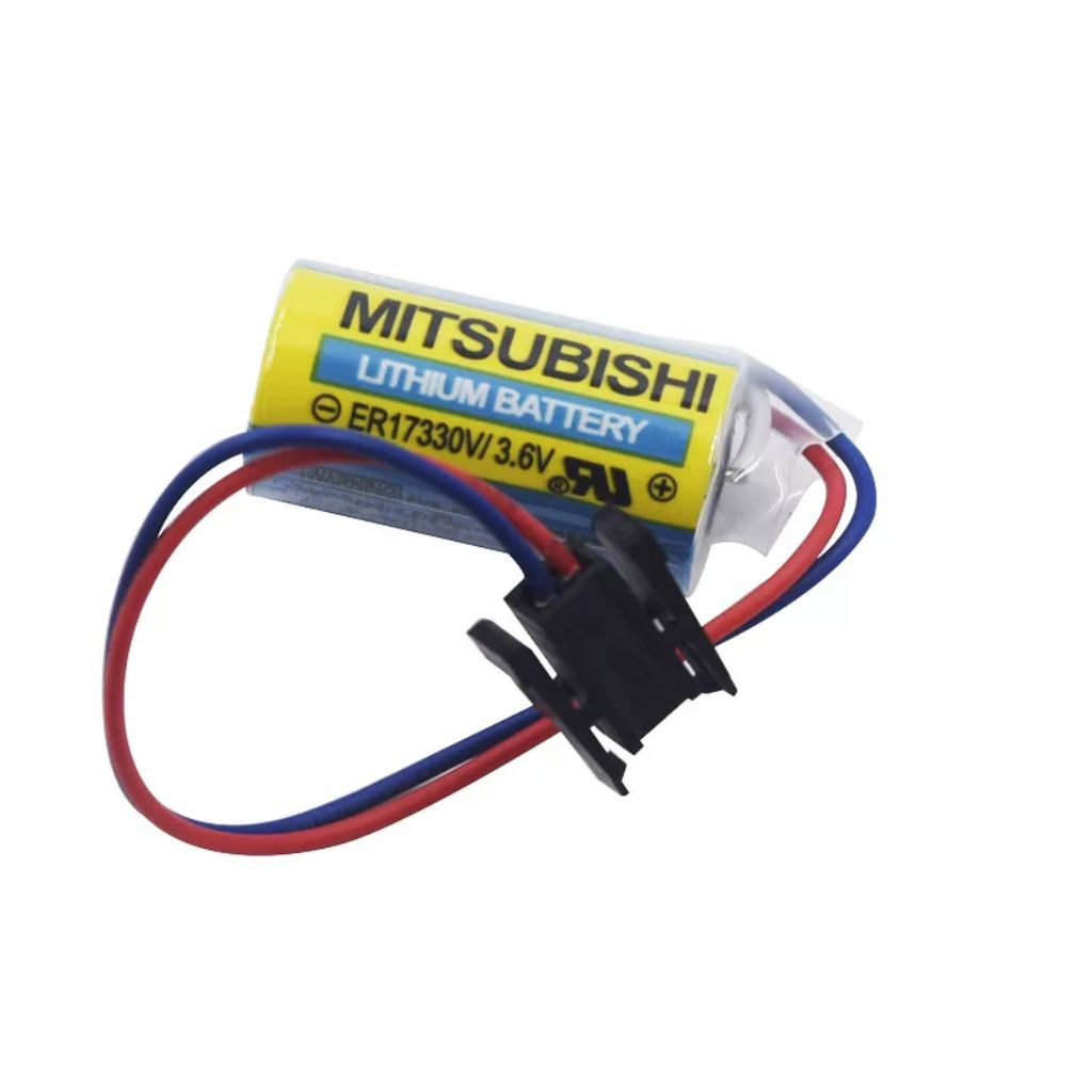 A6-BAT ER17330V/3.6V TYPE A6BAT Mitsubishi (แจ็คดำ) ผลิตปี ล่าสุด แบตเตอรี่ PLC
