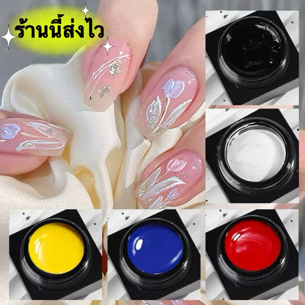 สีเจลวาดนูน Monja Embossed Glue เพ้นท์เล็บ 3D งาน DIY ขนาด 5 ml. พร้อมส่งในไทย – โปรปัง