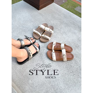 Style shoes รุ่น Charlotte 04 รองเท้าแตะไบเก้นท์ “แนะนำ+1ไซด์” ไซด์36-42