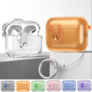 เคสแอร์พอด Pro3 (Airpods4) เคสใส เคสโปรงใส Gen รุ่นที่ 4 3 2 1 Pro เคสแข็ง พร้อมที่คล้อง (Model.55)