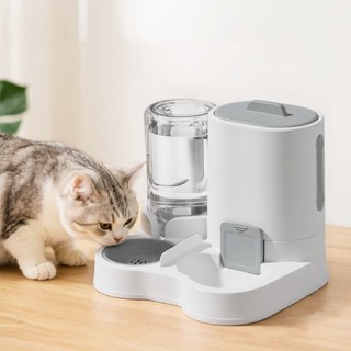 เครื่องให้อาหารให้น้ำแมวอัตโนมัติ ที่ให้อาหารสัตว์เลี้ยงที่ใ…