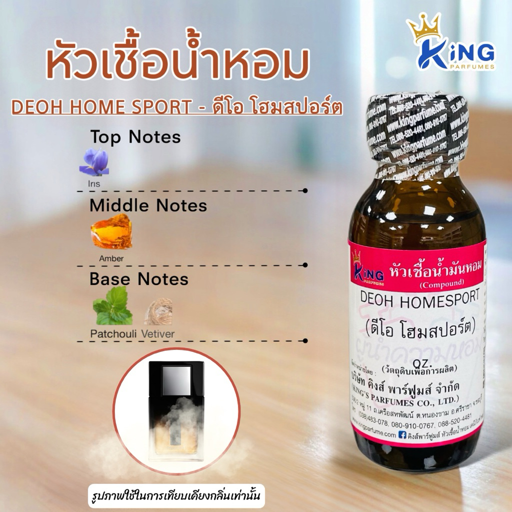 หัวเชื้อน้ำหอม กลิ่น ดีโอ โฮมสปอร์ต DEOH HOMESPORT ขนาด 30ml.