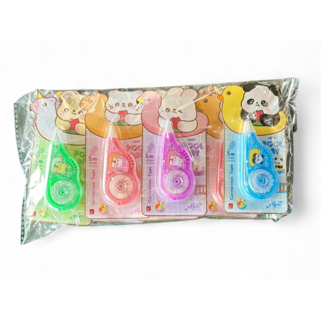 เทปลบคำผิด elfen รุ่น เพื่อนลอยน้ำ ( 1x12 อัน )