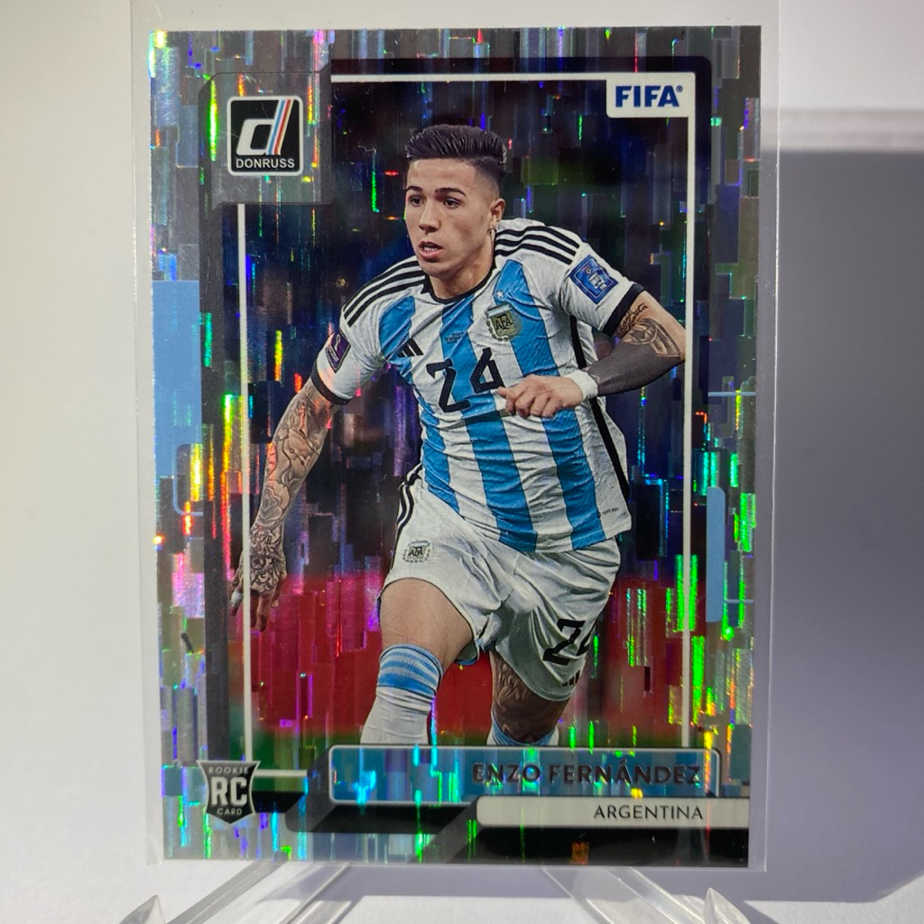 การ์ดนักฟุตบอล ENZO FERNANDEZ, RC, ARGENTINA, PANINI DONRUSS 2023
