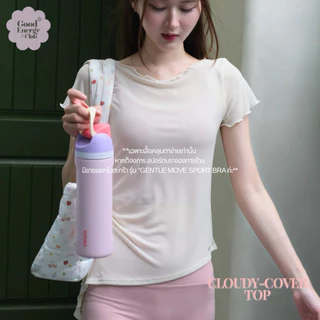 GOOD ENERGY CLUB - CLOUDY-COVER TOP [0340] เสื้อคลุมออกกำลังกาย ผ้าตาข่าย (14F-14I)