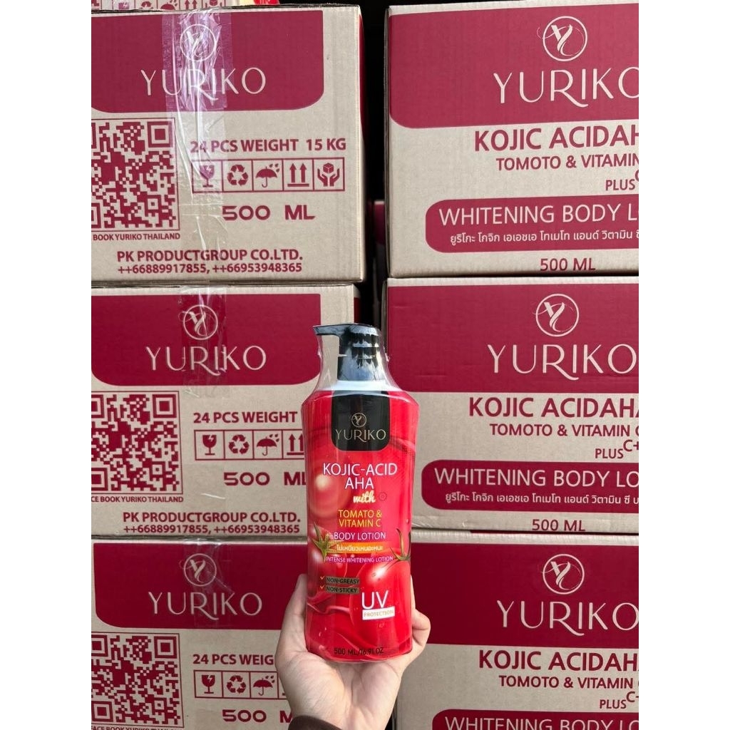 YURIKO KOJIC-ACID AHA TOMATO&VITAMIN C BODY LOTION